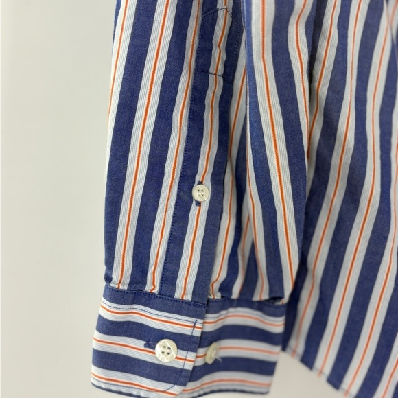 RM Williams Longhorn Men's New 100% Cotton Long-Sleeved Blue Reg Fit Shirt L - Picture 8 of 9